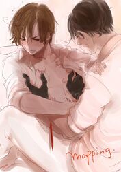 antonio_fernandez_carriedo axis_powers_hetalia lovino_vargas male_only nipple_tweak nipples romano_(hetalia) spain_(hetalia) tagme yaoi