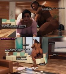 1futa 1girls 3d ass balls ballsack barbara_(blankken) behind_view big_ass big_breasts blankken booty breasts cheating cheating_wife couch_sex cucked_by_futa dark-skinned_futa dark_balls english_text female futa_on_female futanari huge_ass huge_breasts huge_cock latina_futa light-skinned_female muscular_futa original original_character penis personal_trainer rough_sex stretched_pussy stretching tan_skin text uncensored vagina vaginal_penetration vaginal_sex voluptuous