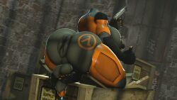 1futa 3d big_ass cock-tail damndirtydog dickgirl futa_sans_pussy futanari half-life_(series) half-life_2 hev_suit leaking_precum living_clothes pistol puffy_anus reloading tagme