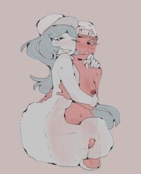ghost_girl ghost roblox dandy's_world dandys_world connie_(dandy's_world) gigi_(dandy's_world) lesbians lesbian see-through see-through_body small_breasts 2girls big_breasts one_eye_closed fellowmate self_upload touching tongue_out smiling long_hair no_penetration sweat blush in_love