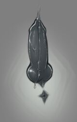absurd_res animal_genitalia anus ayakashi canid canine canis feral genital_slit genitals ghost hi_res knot knotted_penis loonertick lube lube_on_penis madarao_(kekkaishi) male mammal penis sheath solo spirit wolf