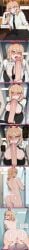 1boy 1girls ahegao ai_generated angry_expression anus ass_focus ass_grab ass_spread asshole back_view bathing bathroom blonde_hair blush bubbles business_attire chainsaw_man comic comic_strip comics denji_(chainsaw_man) doggystyle doggystyle_position drunk drunk_female drunk_sex embarrassed embarrassed_expression fangs formal_wear from_behind grabbing_ass horns huge_ass large_ass long_hair male_hands male_pov massive_ass meowllete naked nude office_lady orange_eyes plump_ass pov power_(chainsaw_man) protest pussy rear_view red_horns reluctant reluctant_sex removed sharp_teeth shiny_skin shower shower_room showering soap soapy spread_ass standing standing_doggystyle steam text thick_thighs water_droplets wet_ass wet_body wet_hair wet_skin wide_hips