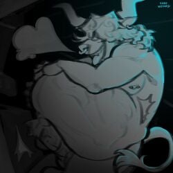 1:1 2026 2_horns ambiguous_gender animal_genitalia animal_genlitalia animal_penis anthro anthro_pred belly big_belly blue_lighting body_outline bovid bovid_horn bovine bovine_horn breath dark ear_piercing ear_ring equine_genitalia equine_penis erection european_mythology face_imprint facial_piercing fangs fluffy fluffy_hair foot_imprint frenum_ladder frenum_piercing genital_piercing genitals greek_mythology grinding hair hi_res horn huge_belly humanoid_hands imprint ladder_piercing light lighting male male/ambiguous male_anthro male_pred mammal medial_ring minotaur mythology nipple_piercing nipples nose_piercing o-ring open_mouth open_smile penile penis penis_on_belly penis_piercing piercing ring_piercing shaded signature skin_folds smile snout solo spot_color teeth text tongue tongue_out tremble_spikes unseen_prey vore vorewizard