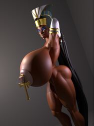 1girls 3d ankh areola armpits big_areola big_breasts big_lips big_nipples bimbo blue_eyes blue_makeup breasts brown_skin crown dark-skinned_female dark_skin egypt egyptian female_only hips hyper hyper_breasts lips long_gloves muscular_female nipples perky_breasts piercings plump_labia pubic_hair puffy_areola pussy queen_titahatenamun_ebonee sideboob solo_female tale_of_ebonee thick_thighs thighs zedeki