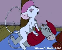 2008 animated bernard_(the_rescuers) disney feral miss_bianca nipples penis pussy sex the_rescuers