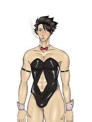 bunnyboy bunnysuit moran moriarty_the_patriot smoking solo_male tagme yuukoku_no_moriarty