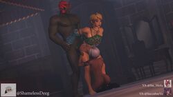 1femboy 1girls 2boys 3d anal anal_sex animated ass bisexual bisexual_male blonde_hair blue_eyes boots cia_(the_legend_of_zelda) dark-skinned_female dark-skinned_male dark_skin fellatio female femboy from_behind ganondorf gerudo_top girly green_skin heels high_heels hyrule_warriors interracial large_penis link link_(hyrule_warriors) male naked_boots naked_footwear naked_with_shoes_on nintendo nude nude_female nude_male pointy_ears rape shamelessdeeg sia_mofu sound standing standing_sex straight succubaeva tempty the_legend_of_zelda threesome video yaoi