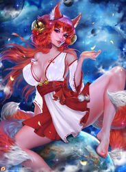 big_breasts fox_ears fox_tail orange_hair tigrsasha