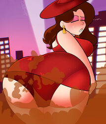 big_butt cafebrappe city dat_ass earrings eyes_closed fart fart_cloud farting farting_at_viewer farts fat_ass gassy large_ass looking_back mario_(series) panties pauline pleasure smelly smelly_ass smelly_butt stinky stinky_butt stinky_fart super_mario_odyssey thick_ass thick_thighs yoshizilla