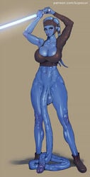 1futa aayla_secura abs balls big_balls big_breasts big_penis bottomless breasts bursting_breasts clothed clothing crop_top extremely_long_penis flaccid futa_only futanari humanoid humanoid_penis hyper_penis kupocun long_penis partially_clothed penis penis_on_floor penis_to_the_ankles penis_to_the_knees solo sports_bra standing star_wars twi'lek very_long_penis