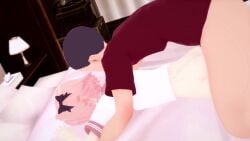 3d anal anal_sex animated astolfo_(fate) blowjob cum_in_ass fate_(series) femboy gay handjob juicyelf male/male money on_bed pink_hair prostitution skirt skirt_lift sound tagme video