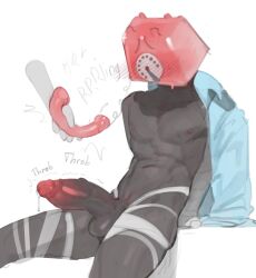 1ambiguous 1boy absurd_res ambiguous_gender anon anonymous_character babygirl balls bandage bandage_wraps bandaged_arm bandaged_leg barely_clothed big_penis blush blush_lines bodily_fluids clothing disembodied_hand dripping duo electronics five_nights_at_freddy's for_a_head genital_fluids genitals hard_on hi_res holding_object holding_phone human humanoid jacket_off_shoulders jacket_partially_removed kogito male male_only mammal navel nipples not_furry object_head pecs penis penis_out phone phone_guy_(fnaf) phone_ringing phone_sex precum precum_drip questionable_anatomy ralph_(fnaf) ringing_phone rotary_phone scottgames shirt sitting submissive submissive_male sweat throb throbbing_penis topwear twink twitch_lines twitching twitching_penis uncommon_stimulation vein veiny_penis