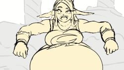 1girls 2d animated belly cake eightxl female hyper_belly massive_belly miruko morbidly_obese morbidly_obese_female my_hero_academia overweight_female rumi_usagiyama sound sound_effects stomach_noises tagme video weight_gain