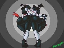 2girls ass bonbon_(derpixon) chuchu_(derpixon) female female_only mae_magritte_(artist) mime mime_and_dash mime_girl tagme