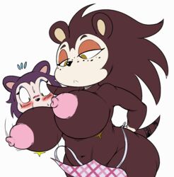 2018 :< alpha_channel animal_crossing anthro apron areola ass belly big_breasts big_butt blush bodily_fluids breast_expansion breasts clothing curvy_figure deep_navel digital_media_(artwork) duo eulipotyphlan expansion eyelashes female freckles half-closed_eyes hands_on_hips hedgehog huge_breasts labelle_able mammal monochrome narrowed_eyes navel nintendo nipples nude puffy_nipples purple_yoshi_draws sable_able shortstack sibling sister sisters sketch slightly_chubby standing sweat video_games voluptuous wardrobe_malfunction wide_hips