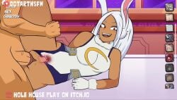 1boy 1girls animated big_breasts big_butt big_penis bodysuit boob_tube bouncing_breast bouncing_breasts breasts bunny bunny_ears bunny_girl cum cum_drip cum_in_ass cum_in_pussy cum_inside dark-skinned_female dark_skin dotartnsfw ejaculation feet feet_together female female_focus holding_leg holding_legs hole_house jiggle jiggling jiggling_breasts kemonomimi leg_grab leg_up male miruko moaning mp4 my_hero_academia on_desk on_hands_and_knees on_side open_mouth propped_up rumi_usagiyama sex sexual_intercourse slim_waist smaller_female sound sound_effects tagme thick_cum thick_hips thick_legs thick_penis thick_thighs tight_clothing uncensored vaginal_sex video waist western_art x-ray