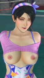 3d athletic athletic_female big_breasts black_hair breasts busty dead_or_alive female female_focus female_only fitness hourglass_figure momiji_(ninja_gaiden) ninja_gaiden tagme wide_hips x-kx_(artist)
