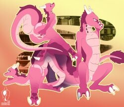 1girls 2_toes 3_fingers anus ass ass_up bent_over clawed_fingers claws digitigrade dragon embarrassment feet female female_only fingers flat_chested flute_dragon fur furred_dragon genitals hi_res horn looking_away looking_back lying mouthless multiple_poses neck_holes nude pink_body pink_eyes pink_fur pose presenting presenting_anus presenting_hindquarters presenting_pussy pussy raunchyhaunches reptile scalie simple_background simple_coloring solo solo_female spread_butt spread_pussy spreading standing toe_claws toes zavan_freya