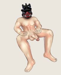 abs balls biceps big_balls big_penis call_of_duty helmet male male_focus male_only mask masked_male muscular penis solo velikan yaoi