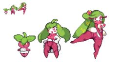 alpha_channel anthro anthrofied areola biped bottomless bounsweet breasts clothed clothing digital_media_(artwork) elemental_creature erect_nipples female flora_fauna genitals group leaf leaf_hair long_legs nintendo nipples nude partially_clothed pester pixel_art plant plant_hair pokémon_(species) pokemon pseudo_hair pussy shortstack sleeveless sleeveless_dress small_waist sprite sprite_art sprite_sheet steenee thick_legs thick_thighs tiptoes transparent_background trio trio_focus tsareena video_games