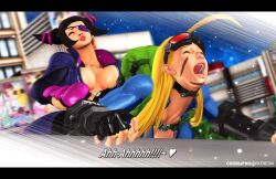 2girls cammy_white chobixpho female juri_han multiple_girls street_fighter street_fighter_v