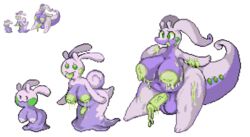 2futas alpha_channel anthro anthrofied areola armless ass balls big_areola big_balls big_breasts big_penis biped bodily_fluids breasts cheek_spots curvy_figure digital_media_(artwork) dragon futa_only futanari gastropod genital_fluids genitals goodra goomy green_eyes green_lactation green_tongue group gynomorph hanging_breasts intersex lactating mollusk nintendo nipples nude penis pester pixel_art pokémon_(species) pokemon pokemon_(species) shortstack sliggoo slime small_penis small_waist smile sprite sprite_art sprite_sheet thick_thighs tongue transparent_background trio trio_focus video_games wide_hips