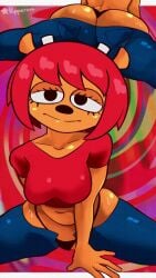 animated animated_gif ass furry gif jiggling_ass jiggling_breasts lammy_lamb looking_at_viewer parappa_the_rapper pepperoni_ravioli sony_corporation sony_interactive_entertainment sweat sweaty_butt thong twerking um_jammer_lammy unbuttoned_pants