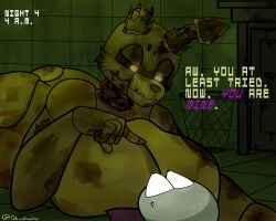 absurd_res animatronic ass big_breasts big_butt breast_smother breasts desesperadoleon female female_on_top five_nights_at_freddy's five_nights_at_freddy's_3 genderswap_(mtf) hi_res huge_breasts huge_butt imminent_sex machine male male/female on_top robot rule_63 scottgames simple_background smothering springtrap springtrap_(fnaf)