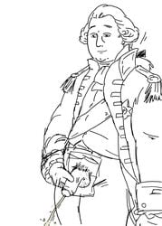 colonialfox daddy general_charles_cornwallis history male monochrome peeing solo_male uniform united_kingdom watersports