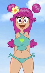 1girls aged_up ami_onuki big_breasts bikini cartoon_network female hi_hi_puffy_amiyumi scobionicle99