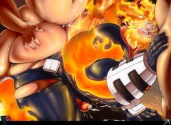 endeavor (my hero academia) from my hero academia by zombiehk