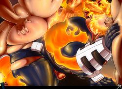 endeavor (my hero academia) from my hero academia by zombiehk