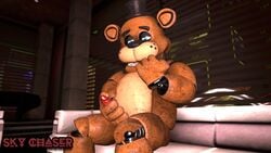 16:9 3d_(artwork) animatronic digital_media_(artwork) five_nights_at_freddy's freddy_(fnaf) genitals hi_res machine male male_only mammal masturbation penis relaxing robot sitting sky_chaser solo solo_focus source_filmmaker ursid video_games widescreen