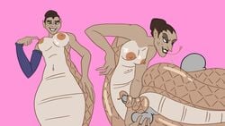 16:9 2021 apode breasts draconcopode faceless_male female hi_res humanoid jones_boi lamia legless male male/female nipples pink_background reptile scales scalie serpentine sex simple_background snake space_jam:_a_new_legacy split_form tail_coil tail_fetish tail_play tail_sex tail_wrapped tailjob tan_body tan_scales tongue tongue_out warner_brothers white_mamba widescreen