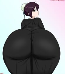 1girls ass ass_focus ass_in_dress back_view bent_over big_ass blaze_(artist) bleach brown_fur bun_cover butt_crack clothed clothed_female clothing dat_ass female female_only from_behind hair_bun hinamori_momo huge_ass imminent_cum_tribute japanese_clothes kimono leaning leaning_forward light-skinned_female light_skin long_hair looking_at_viewer looking_back paipan pale-skinned_female pale_skin purple_hair robe round_ass shiny shiny_hair shiny_skin skindentation thick_ass thick_thighs wide_hips