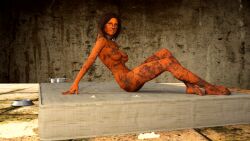 3d afraid against_will basement bed blue_eyes brown_hair collar dark_background daz_studio degradation despair dirty dungeon female greta_a humiliated humiliation imminent_rape jollybizz looking_at_viewer medium_breasts naked_female prisoner semen skinny slave slavegirl slim_waist stains