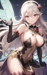 ai_generated corrin_(female)_(resplendent)_(fire_emblem) corrin_(fire_emblem) corrin_(fire_emblem)_(female) fairy fairy_wings fire_emblem fire_emblem_fates fire_emblem_heroes stockings tagme