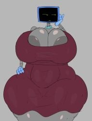 1girls 2d areola areola_slip areolae breasts dress dudetherealest_(artist) female female_only huge_breasts humanoid karen_plankton necklace robot robot_girl robot_humanoid robotic_arm screen_face solo solo_female spongebob_squarepants spongebob_squarepants_(series) tagme tv tv_head voluptuous voluptuous_female