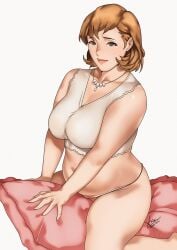 bbw big_breasts chubby chubby_female fat fat_female fat_girl fat_woman overweight overweight_female persona persona_3 plump thick_thighs toriumi_isako weight_gain