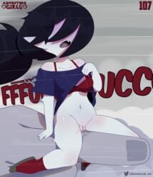 adventure_girls adventure_time black_hair cartoon_network female marceline pussy_juice somescrub tagme