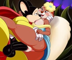 anus balls blue_eyes breast_sucking breastfeeding breastfeeding_during_sex breasts chip_'n_dale chip_'n_dale_rescue_rangers clarice_(chip_n_dale) crossover disney female genitals hi_res lonbluewolf male male/female mighty_mouse mighty_mouse_(character) nipple_fetish nipple_play nipple_suck paramount_pictures penetration penis pussy sex sucking terrytoons vaginal_penetration