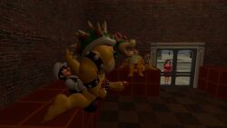 balls boom_boom_(mario) bowser bowser_jr. gay mario_(series) nintendo pauline penis super_mario_bros. testicles