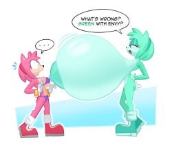 ... amy_rose breasts female freshlysqueezed green green_amy green_body green_fur huge_breasts hyper hyper_breasts hyper_tits mogging olympics pink pink_body pink_fur sega size_comparison sonic_(series) sonic_the_hedgehog_(series) tagme teasing