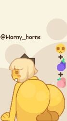 1futa aliasing back back_view backsack balls bent_over big_ass big_balls big_butt blonde_hair emoji emoji_(race) from_behind futa_only futanari horny_horns huge_ass humanoid looking_back nude presenting presenting_ass self_upload solo thick_thighs wide_hips yellow_body yellow_skin