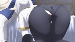 1boy 1girls all_fours animated ass ass_focus blowjob butt cute dat_ass elf fellatio female frieren hands-free himmel_(sousou_no_frieren) implied_fellatio implied_oral just_the_tip keve131 male_human/female_elf no_sound oral oral_sex panties_visible_through_clothing petite pointy_ears seductive_look shorter_than_10_seconds shorter_than_30_seconds sousou_no_frieren tagme teenager twintails video white_hair