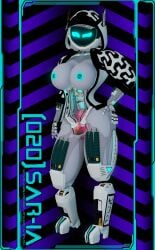 020_saria 3d 3d_model big_breasts breasts cyberpunk dominant dommy_mommy envtuber full_frontal_nudity futuristic mommy nsfw nude nude_female punk punk_girl robot robot_girl robot_humanoid tomboy unreal_engine virtual_youtuber vtuber