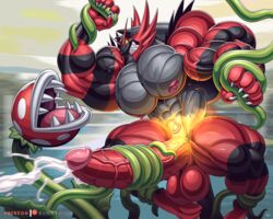 1boy 1other angry anthro balls big_balls big_penis bodybuilder bound bunnywolf crossover cum furry hyper_balls hyper_genitalia hyper_penis incineroar male_focus male_only mario_(series) mouth_hold muscles muscular muscular_anthro muscular_male nintendo nipples orgasm penis piranha_plant pokémon_(species) pokemon pokemon_(species) pokemon_sm super_smash_bros. super_smash_bros._ultimate tentacle tentacle_around_penis tentacle_in_ass tentacle_rape tentacles_on_male testicles vein veins veiny_muscles veiny_penis vines wolfiecanem