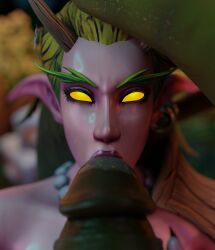 2024 3d draknnar dryad dryad_(warcraft) elf_ears female glowing_eyes male mrtaxman orc orc_(warcraft) orc_male pointy_ears world_of_warcraft