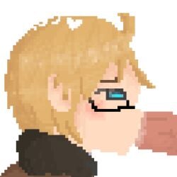 alfred_jones america_(hetalia) animated artist_signature axis_powers_hetalia blowjob face_closeup gay hetalia interracial male_only masterbootyjiggler mbj_(artist) pixel_animation pixel_art saliva_on_penis toony transparent_background yaoi