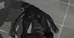 3d alstair2 batman:_arkham_city batman_(series) catwoman catwoman_(arkham) catwoman_(arkham_city) comic comic_page cuntbusting dc dc_comics low_blow pov pov_crotch selina_kyle